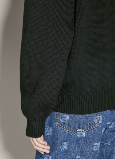 Alexander Wang Debossed Logo Sweater Black awg0254007