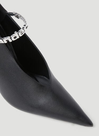 Alexander Wang Delphine Ankle Strap Pumps Black awg0254016