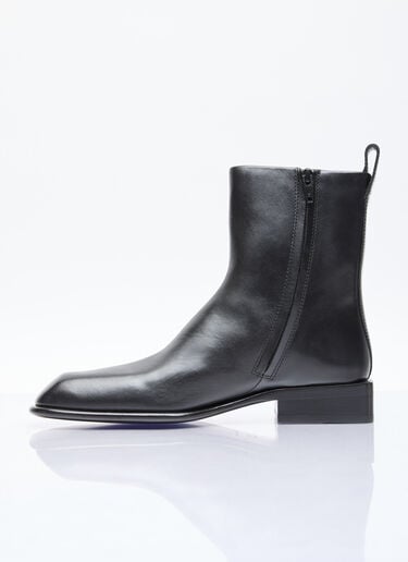 Alexander Wang Throttle Leather Ankle Boot Black awg0255047