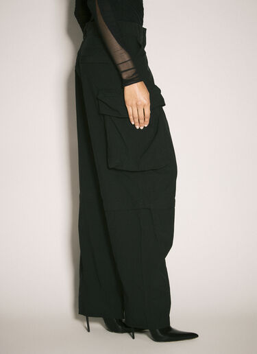 로고 카고 팬츠 Alexander Wang 로고 카고 팬츠 블랙 awg0257005
