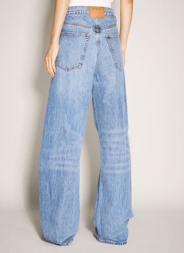 Cursive Logo Balloon Jeans Alexander Wang Cursive Logo Balloon Jeans Blue awg0257030
