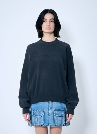 Alexander Wang ロゴエンボスセーター  グレー awg0259005