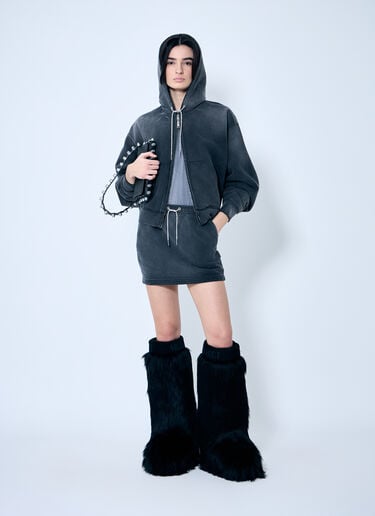 Crystal Hotfix Tube Skirt Alexander Wang Crystal Hotfix Tube Skirt Grey awg0259014