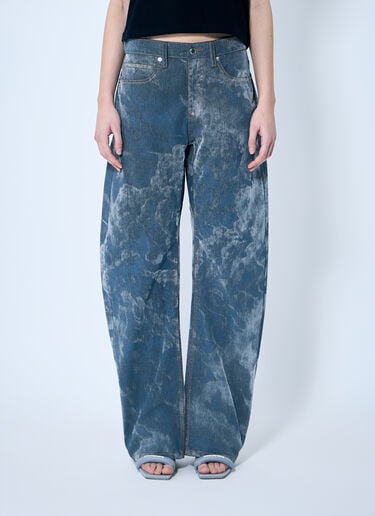 Low Rise Clouding Flocking Jeans Alexander Wang Low Rise Clouding Flocking Jeans Grey awg0259025