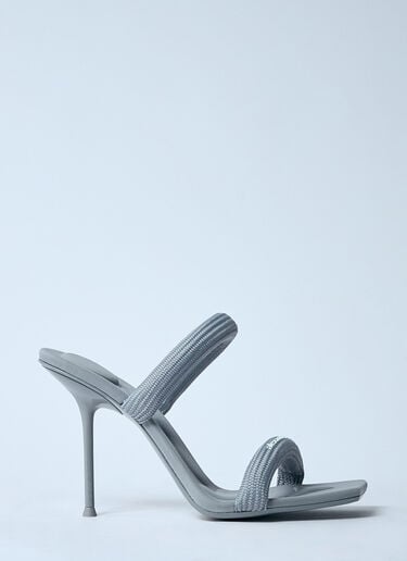 Alexander Wang Julie Tubular Heeled Sandals Grey awg0259033