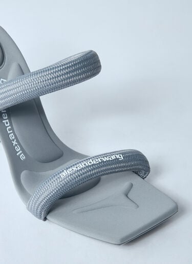 Alexander Wang Julie Tubular Heeled Sandals Grey awg0259033
