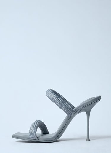 Alexander Wang Julie Tubular Heeled Sandals Grey awg0259033