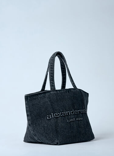 Small Denim Punch Tote Bag Alexander Wang Small Denim Punch Tote Bag Blue awg0259046