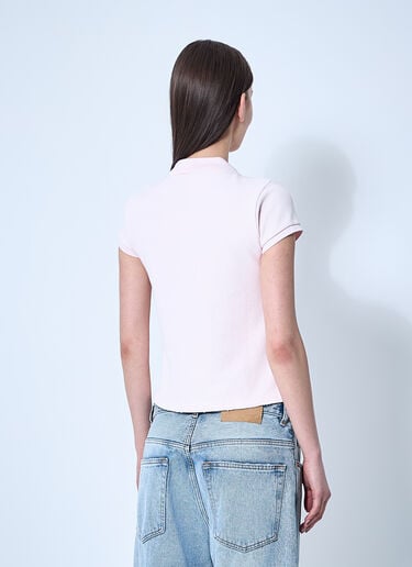 Deconstructed Polo Shirt Alexander Wang Deconstructed Polo Shirt Pink awg0260005