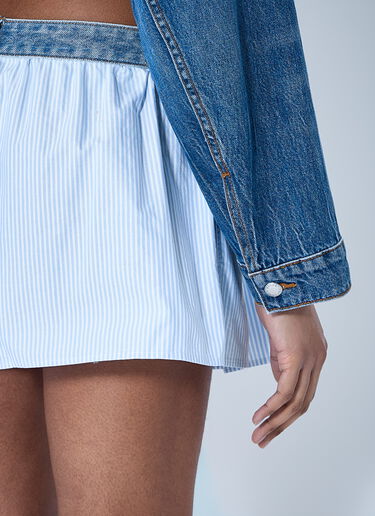 Denim Waistband Shorts Alexander Wang Denim Waistband Shorts Blue awg0260007