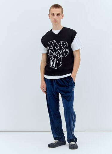 Awake NY Dice Knit Vest Black awk0156005
