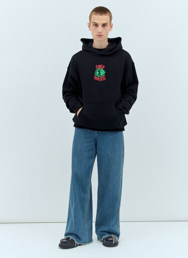 Globe Hooded Sweatshirt Awake NY Globe Hooded Sweatshirt Black awk0156010