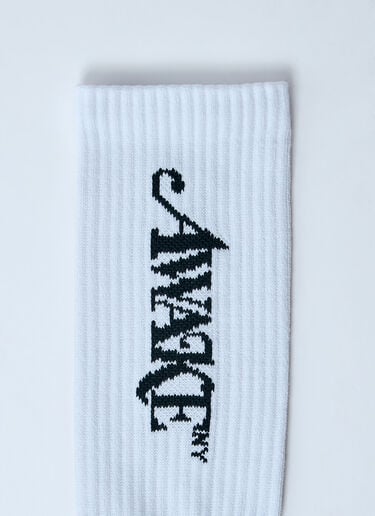 Logo Motif Socks Awake NY Logo Motif Socks White awk0160001