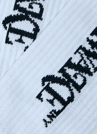 Awake NY Logo Motif Socks White awk0160001