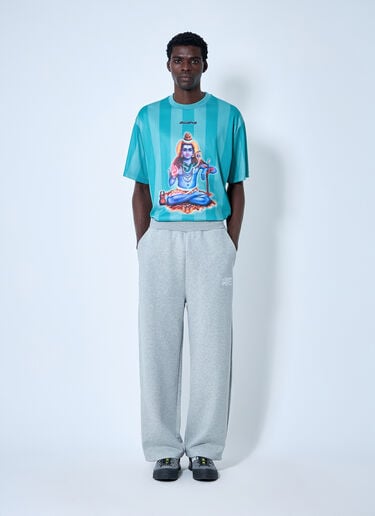 Logo Motif Track Pants Awake NY Logo Motif Track Pants Light Grey awk0160008