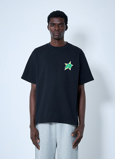 Awake NY Logo Motif T-Shirt Black awk0160014