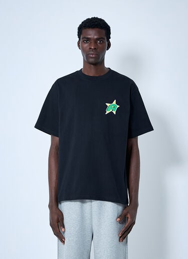 Logo Motif T-Shirt Awake NY Logo Motif T-Shirt Black awk0160014