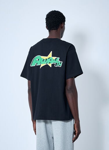 Logo Motif T-Shirt Awake NY Logo Motif T-Shirt Black awk0160014
