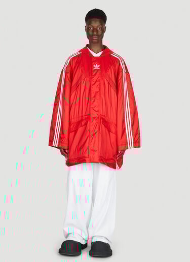Logo Print Parka Coat Balenciaga x adidas Logo Print Parka Coat Red axb0151003