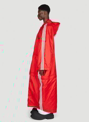 Logo Print Parka Coat Balenciaga x adidas Logo Print Parka Coat Red axb0151003