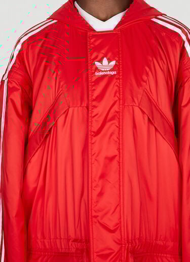 Logo Print Parka Coat Balenciaga x adidas Logo Print Parka Coat Red axb0151003