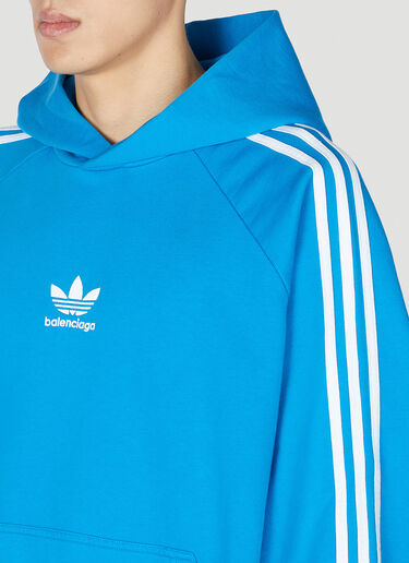Balenciaga x adidas Logo Hooded Sweatshirt Blue axb0151022
