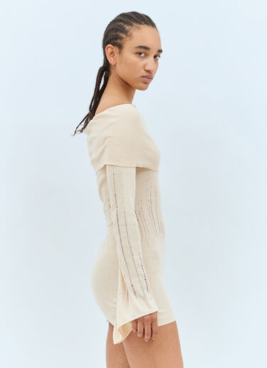 Deva Knit Dress Aya Muse Deva Knit Dress Beige aym0257005