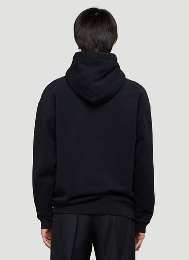 Logo Hooded Sweatshirt Balenciaga Logo Hooded Sweatshirt Black bal0143028