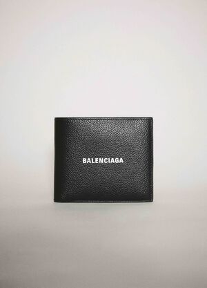 Balenciaga 双折徽标钱包 黑色 bal0143082