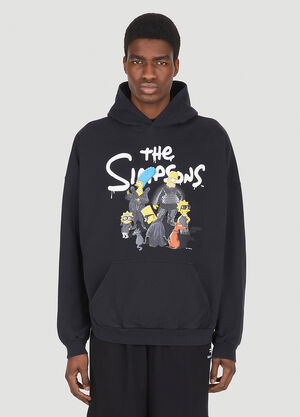 Balenciaga The Simpsons Hooded Sweatshirt Black bal0147002