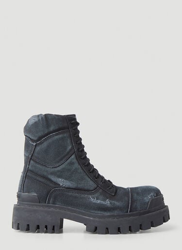 Combat Strike Boots Balenciaga Combat Strike Boots Black bal0149033