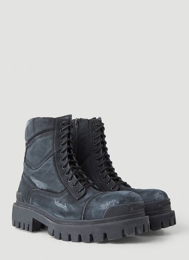 Combat Strike Boots Balenciaga Combat Strike Boots Black bal0149033