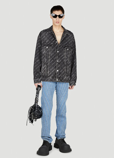 Large Fit Denim Jacket Balenciaga Large Fit Denim Jacket Black bal0151002