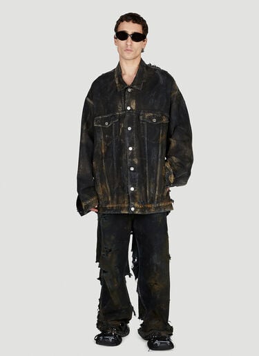 Destroyed Jeans Balenciaga Destroyed Jeans Black bal0152042