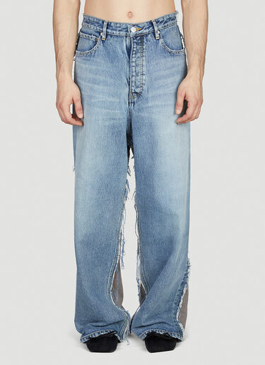 Hybrid Baggy Jeans Balenciaga Hybrid Baggy Jeans Blue bal0152044