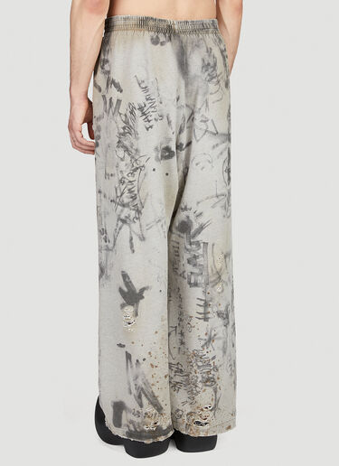 Scribbled Track Pants Balenciaga Scribbled Track Pants Grey bal0152056