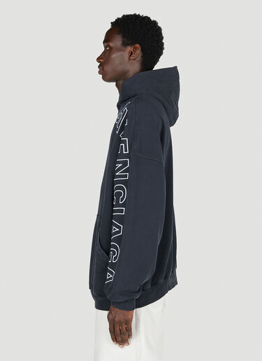 Logo Print Hoodie Balenciaga Logo Print Hoodie Black bal0153016