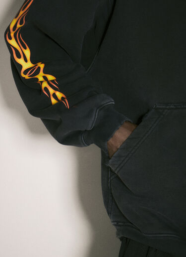 Burning Unity Hooded Sweatshirt Balenciaga Burning Unity Hooded Sweatshirt Black bal0157003