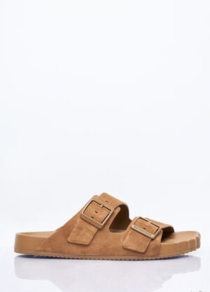 Balenciaga Suede Sunday Sandals Brown bal0157038