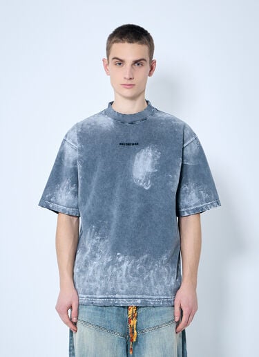 Balenciaga 徽标印花 T 恤  灰色 bal0159010