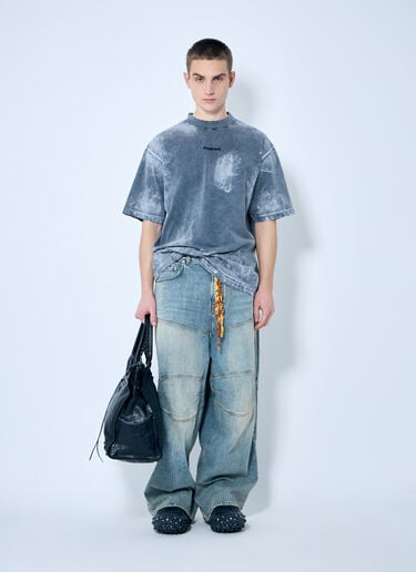 Balenciaga 徽标印花 T 恤  灰色 bal0159010