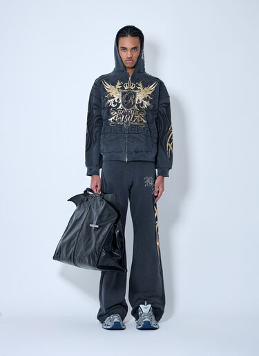 Tacky 拉链连帽运动衫 Balenciaga Tacky 拉链连帽运动衫 黑色 bal0159012