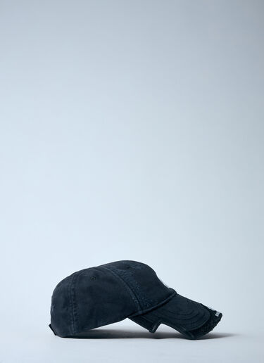 双徽标刺绣棒球帽 Balenciaga 双徽标刺绣棒球帽 黑色 bal0159025