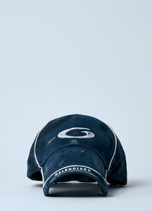 Balenciaga Tracksuit Baseball Cap Blue bal0159026