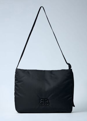 Balenciaga Medium Monaco Flap Shoulder Bag Black bal0161028