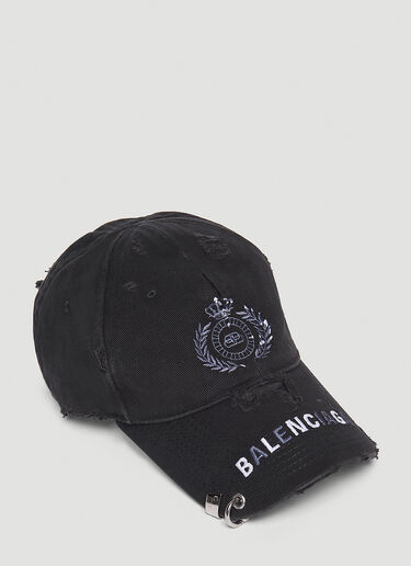Destroy Piercing Cap Balenciaga Destroy Piercing Cap Black bal0245101