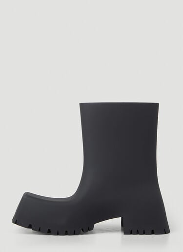 Trooper Rubber Ankle Boots Balenciaga Trooper Rubber Ankle Boots Black bal0247158