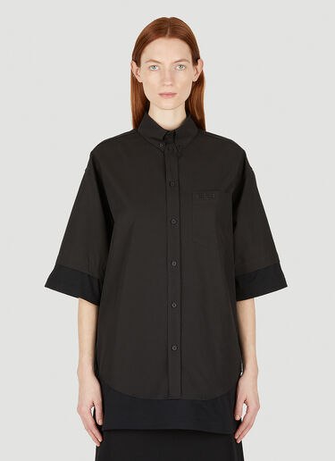Balenciaga Oversized Shirt Black bal0248005