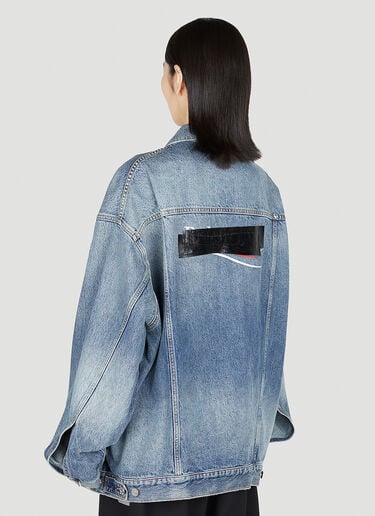 Balenciaga Oversized Denim Jacket Blue bal0251010