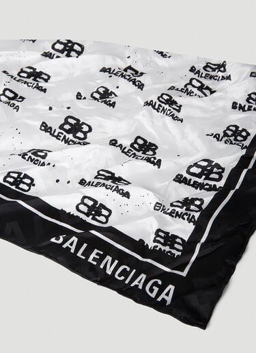 Balenciaga BB Icon Silk Scarf White bal0251024